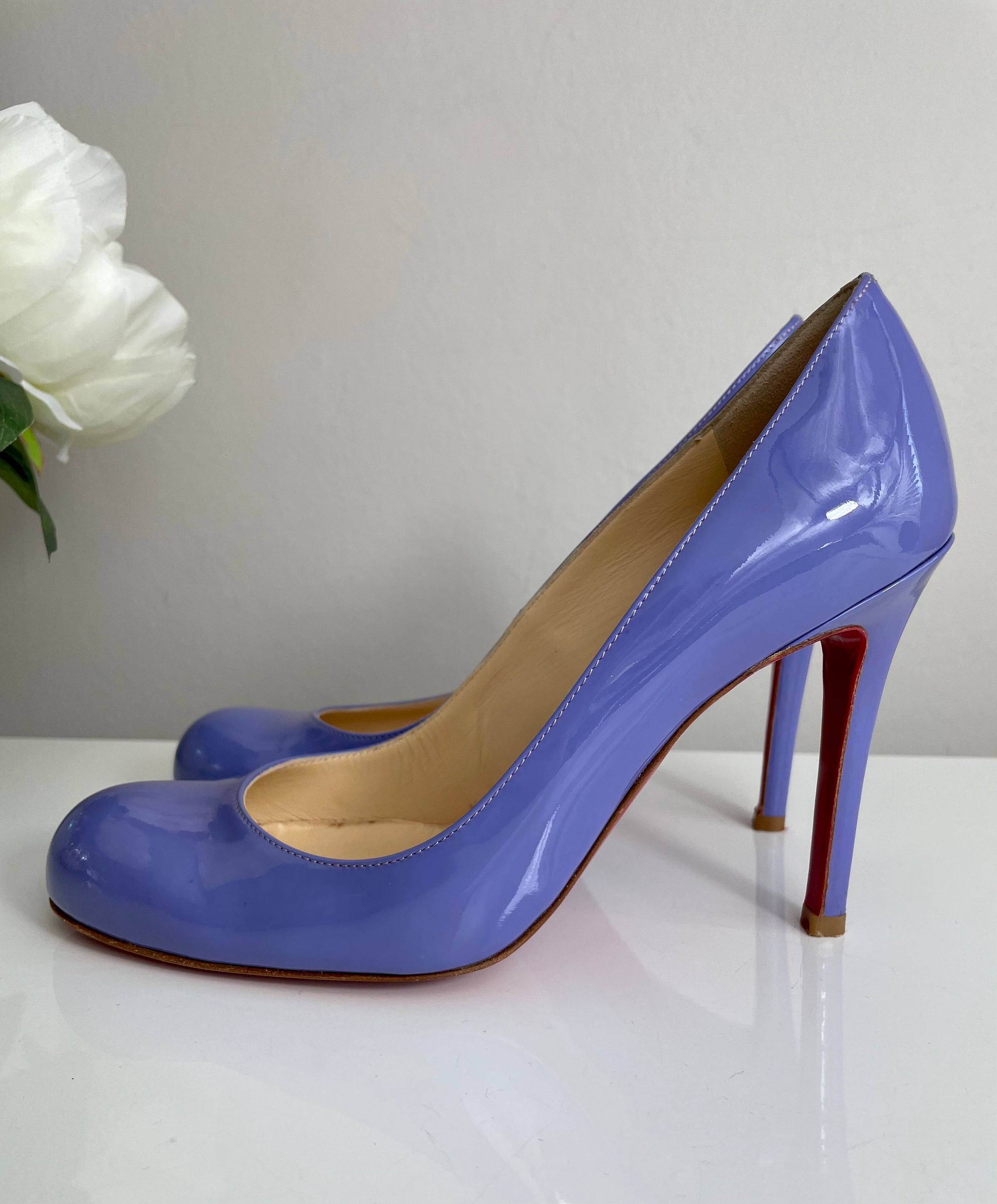 Simple Pump 100 Lavender Patent Calf Heels 37 – High Heel