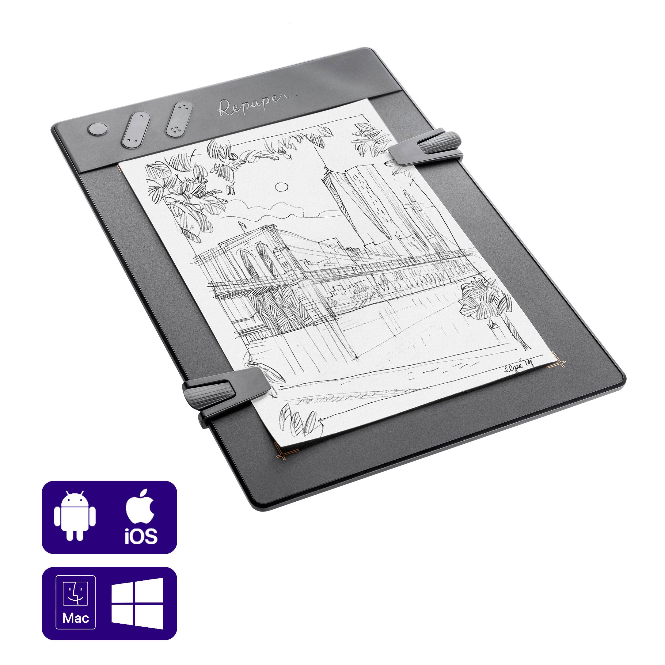 Iskn+The+Slate+2+Pencil+%26+Paper+Graphic+Tablet for sale online