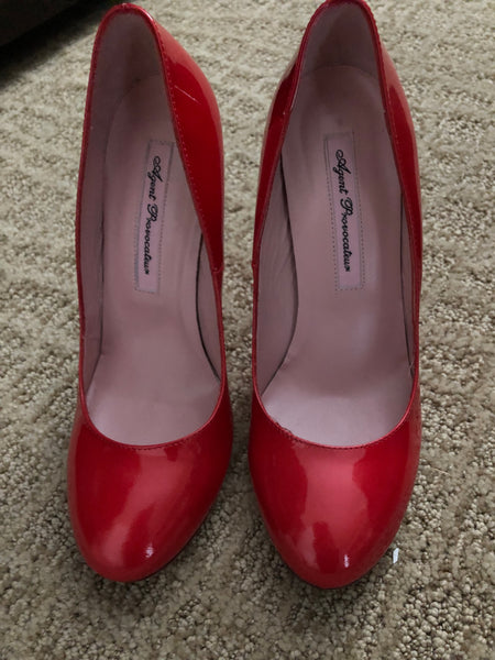 Red Agent Provocateur Pumps from Just Jenna – Jenna Haze
