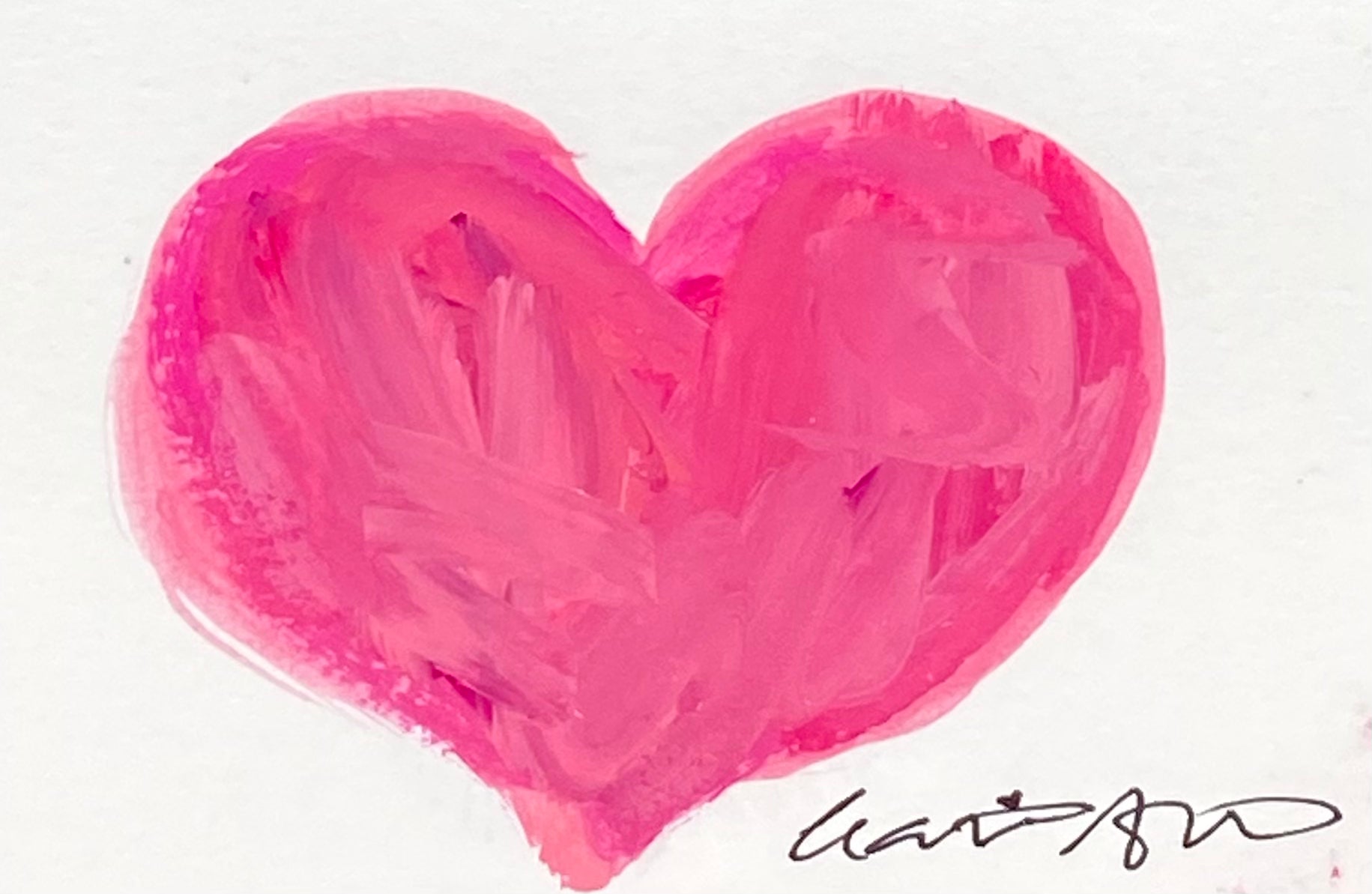 swoon- mini heart on paper (3x4.5)