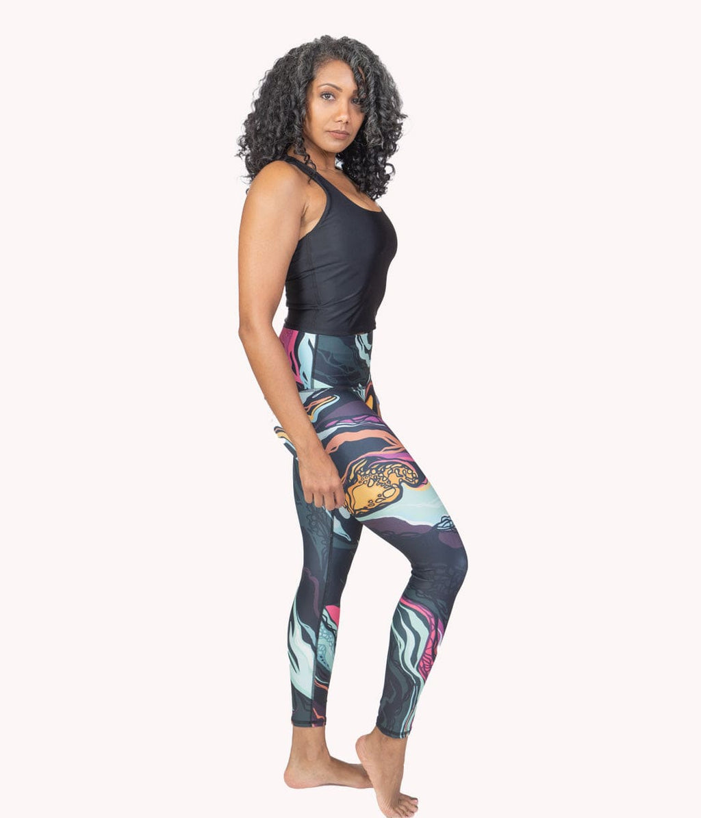 POP FIT CLOTHING Piper Pocket Leggings Marble