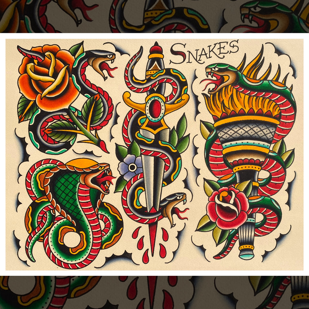 SNAKES FLASH SHEET – Traditions collection