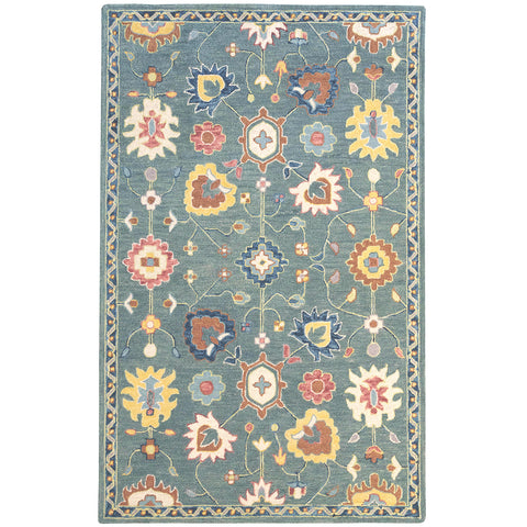 Capel Rugs Worcester Dark Green Variegated Country Rectangle