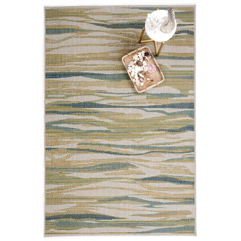 Capel Rugs Waterway Soft Cotton Chenille Concentric Braided Rug Parrot #100