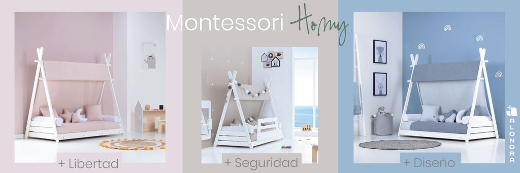 Beneficios camas, cabañas infantiles, montessori 