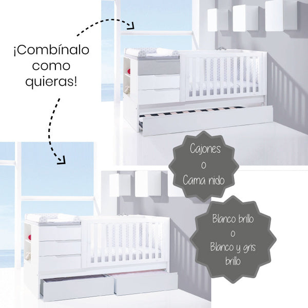 Combine your Sero Evolutive convertible crib on offer