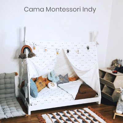 from co-sleeping to crib with Montessori bed INDY