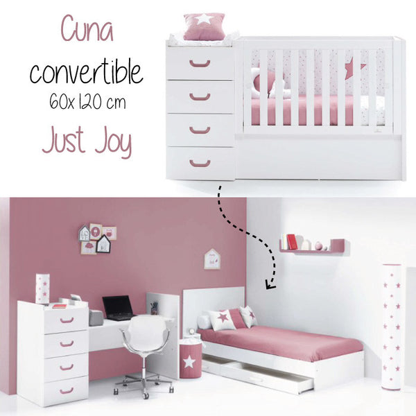 Just Joy Rose Convertible Crib Bed
