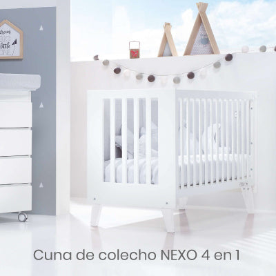 Cuna NEXO para colecho con la cuna pegada a la cama