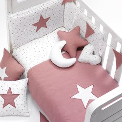 Pink style crib textile
