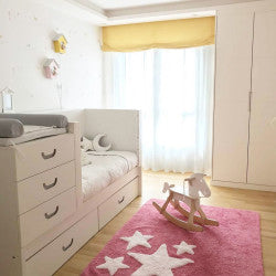 Small baby room with convertible crib