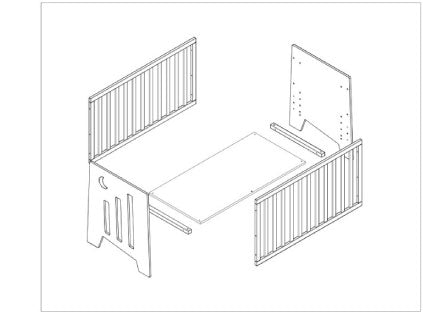 how to assemble Alondra wooden crib