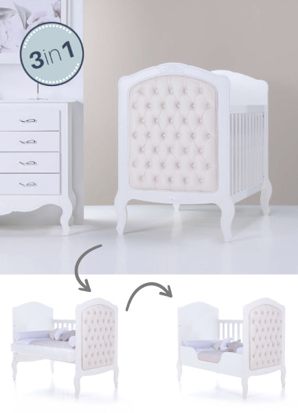 3in1 transformable crib with classic style