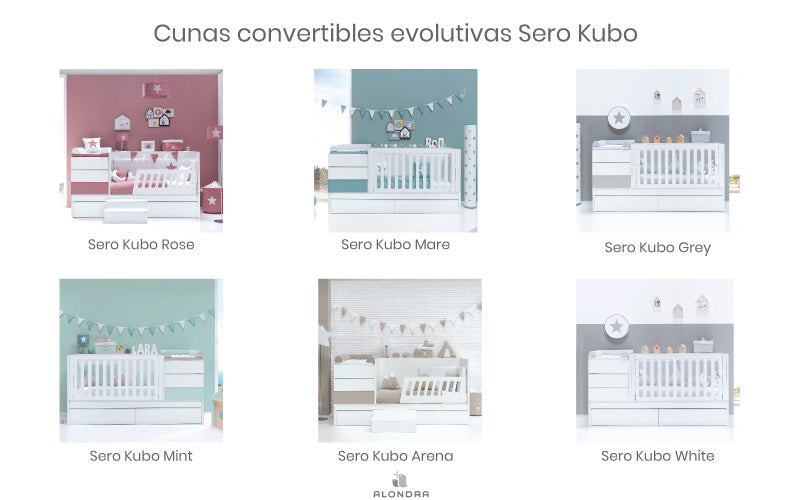 diseño de cunas convertible Sero Kubo Alondra