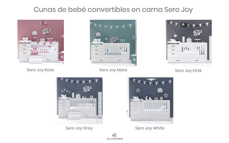 cunas convertibles personalizadas Sero Joy Alondra