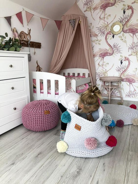 Ideas para decorar dormitorios infantiles con crochet