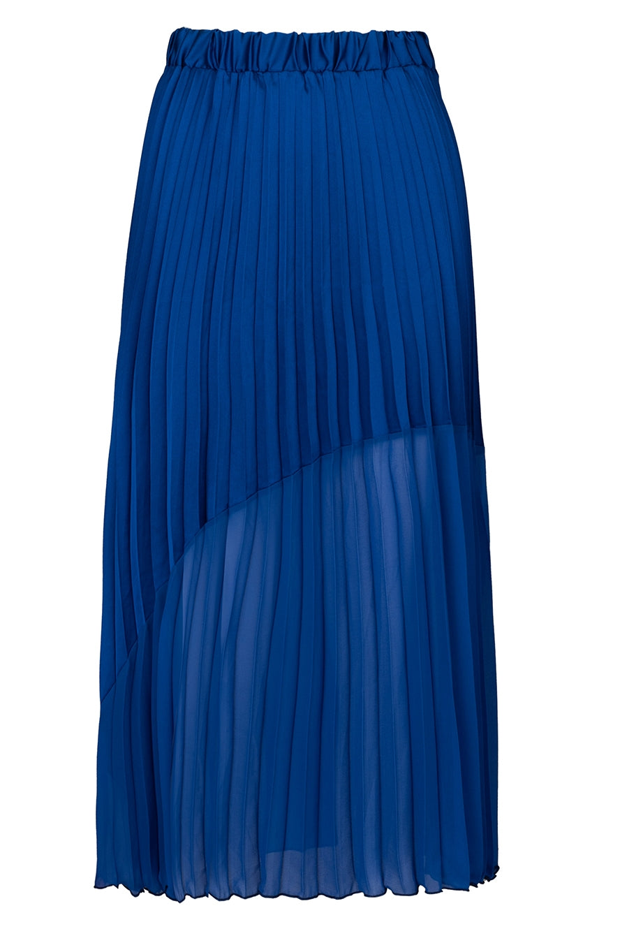 blue skirt pleated