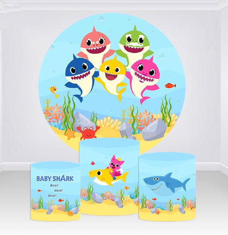 Baby Shark Spongebob Dave And Ava Rugrats Lana Party Backdrop