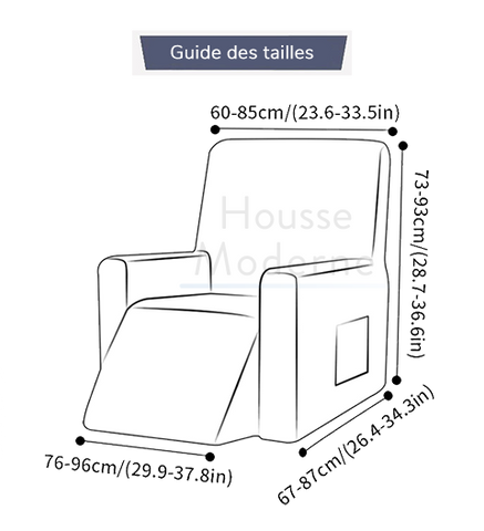 Dimensions Housse Fauteuil Relax | Housse Moderne