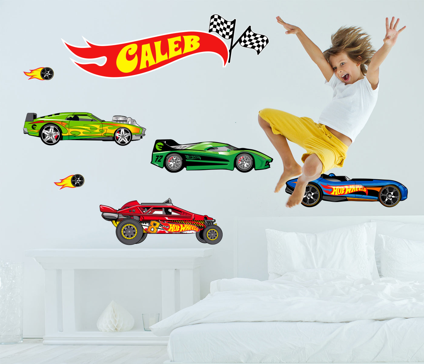 hot wheels wall art