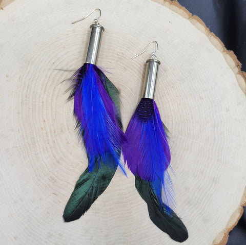 Amazon.com: Aimimier Bohemian Peacock Feather Chandelier Earrings Long Drop  Dangle Hook Earrings Prom Party Festival Jewelry for Women and Girls:  Clothing, Shoes & Jewelry