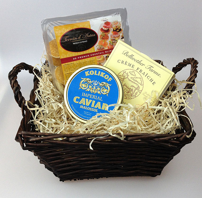 Kolikof Caviar Imperial Indulgence Gift Basket Serves 25
