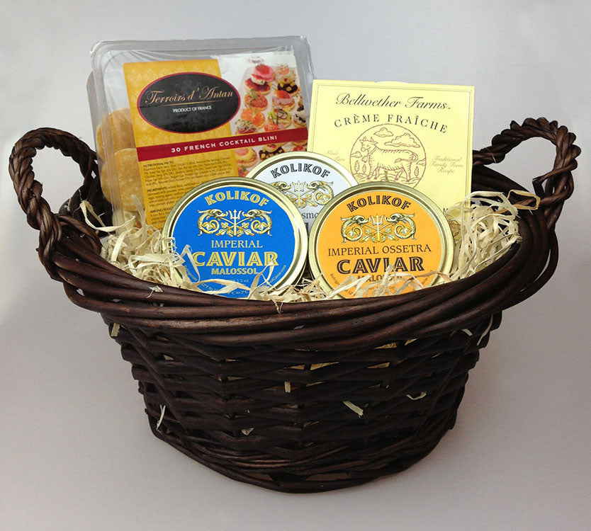 Kolikof Caviar Triple Pleasure Imperial Gift Basket