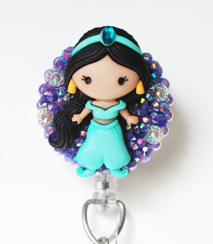 Jasmine Inspired Badge Reel / Aladdin Badge Reel / Disney Princess Badge  Reel / ID Holder / Custom Phone Grip / Badge Reel 