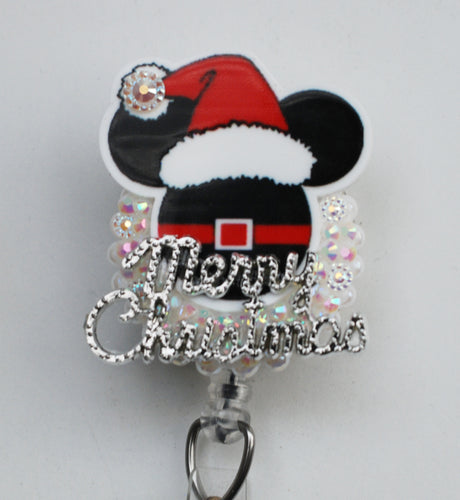 Mickey Mouse Christmas Time Retractable ID Badge Reel – Zipperedheart