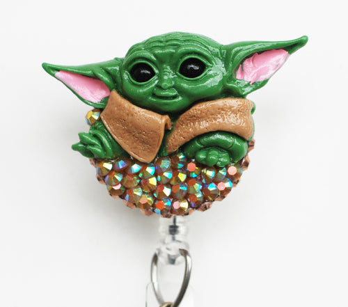 Star Wars Mandalorian Retractable Lanyard Badge Reel/ID Holder Baby Yoda  NEW 