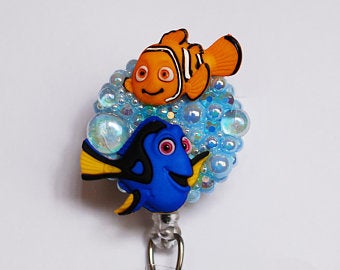 Nemo & Dory from Finding Nemo - Retractable Badge Holder - Badge