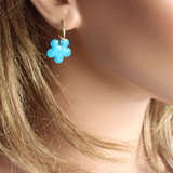 Flower Enamel Earrings