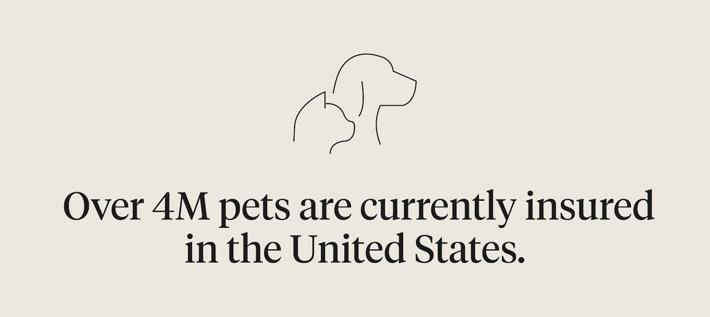 Over 4M pets are currently insured in the United States