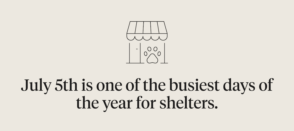 July 5th is one of the busiest days of the year for shelters
