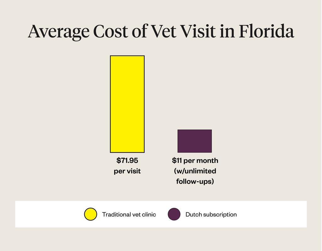 Comparison of costs between traditional vet and Dutch