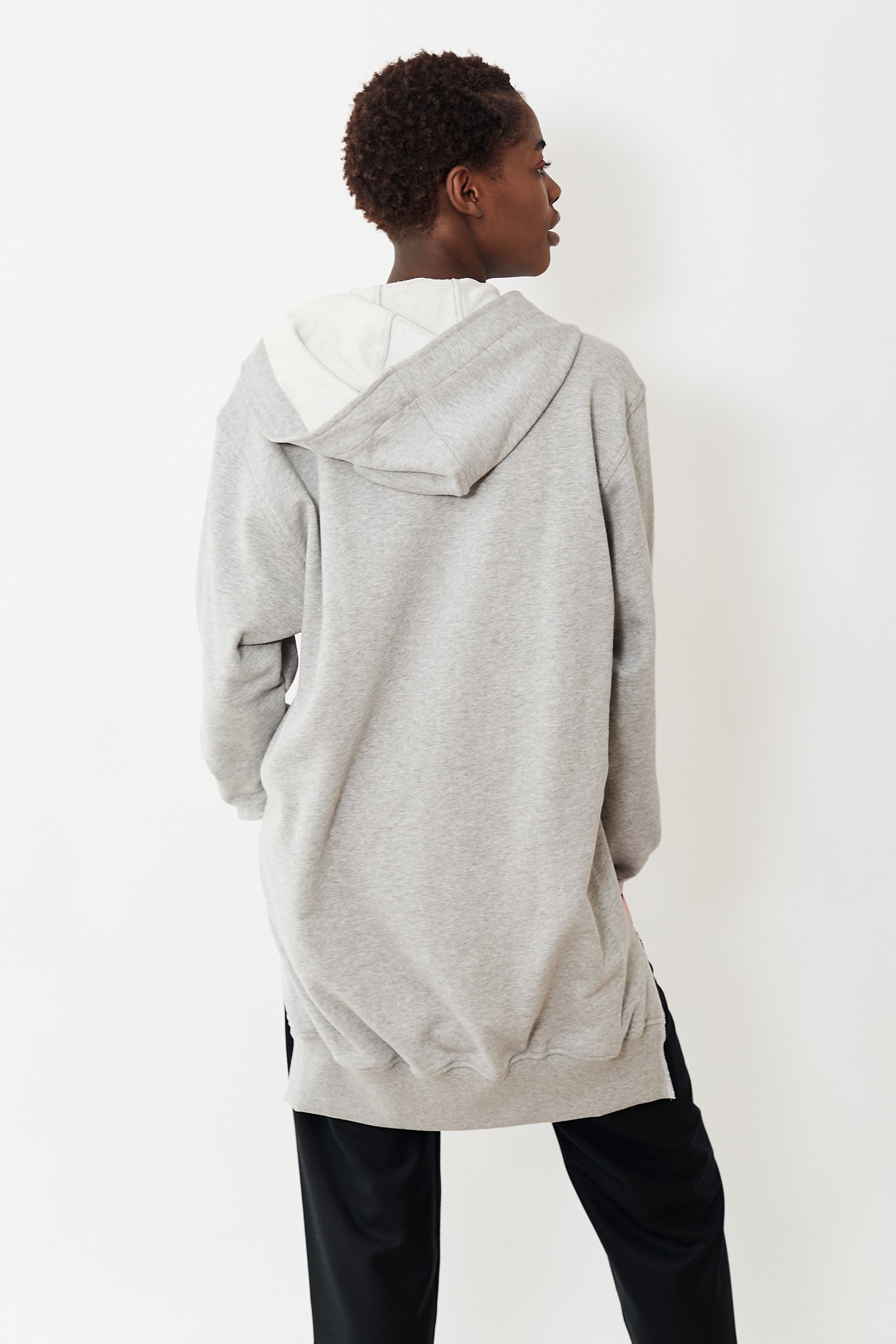 Comme des Gar ons Button Up Front Woven Hooded Sweatshirt Shirt
