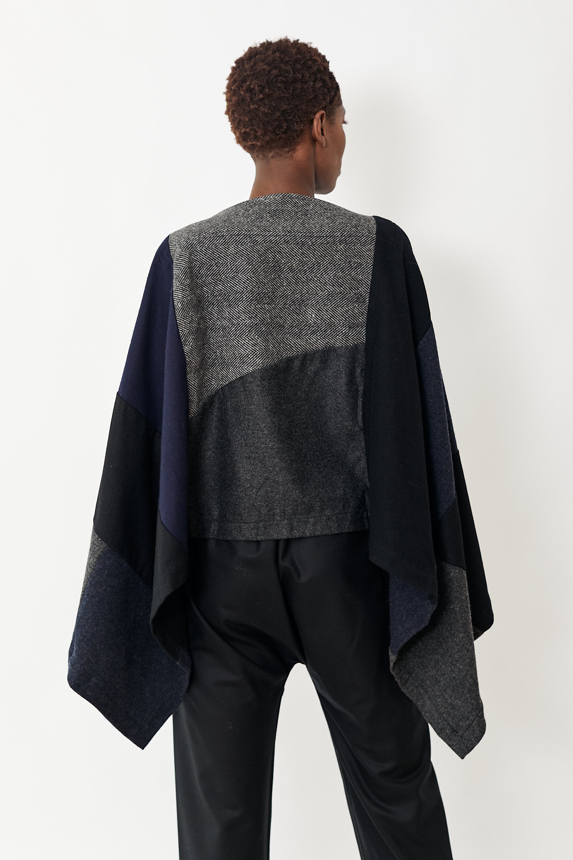 Comme des Gar ons Jacket Woven Poncho