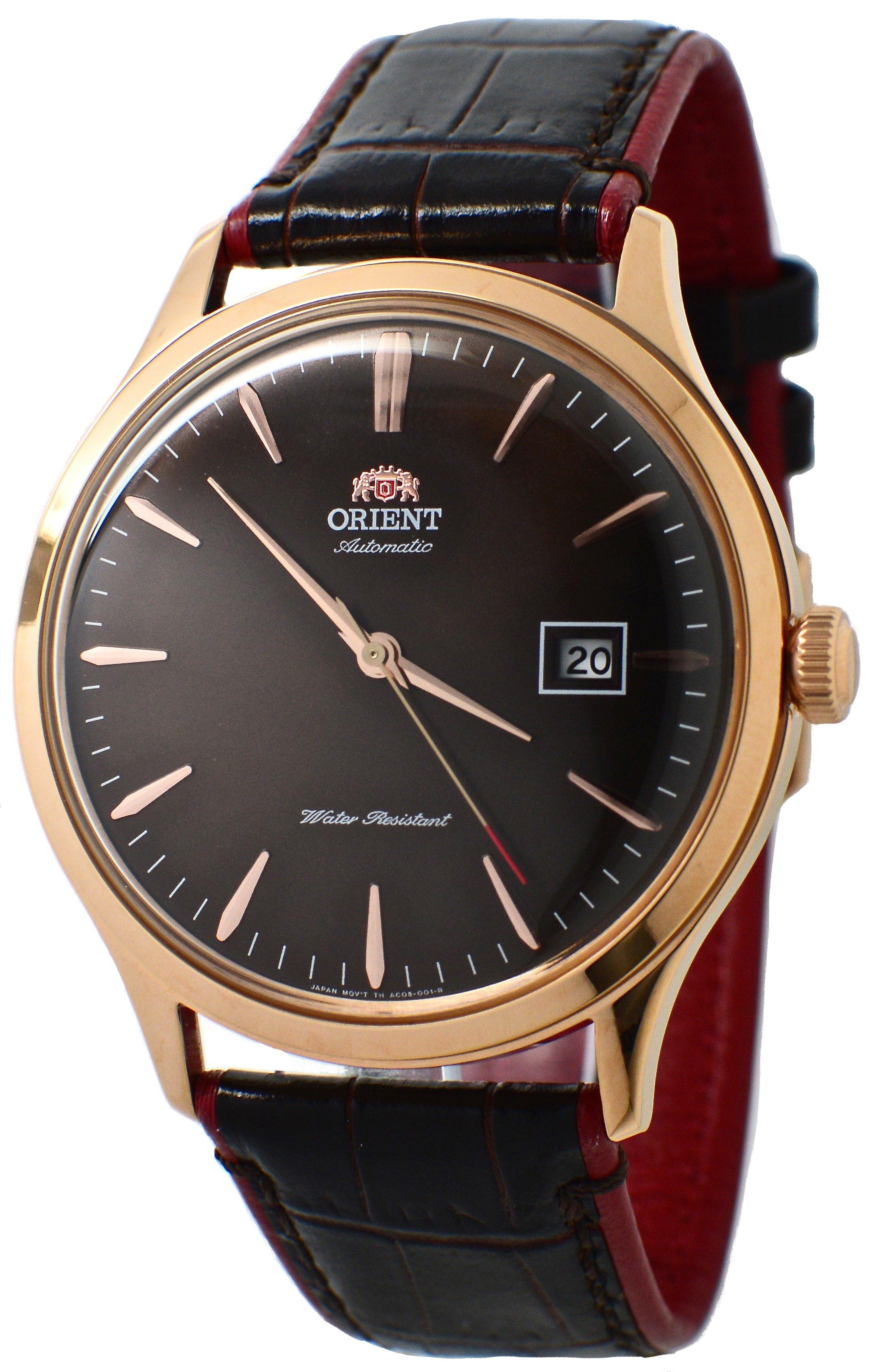  Orient Bambino Version 4 #FAC08001T0 Automatic Men's Leather Watch 