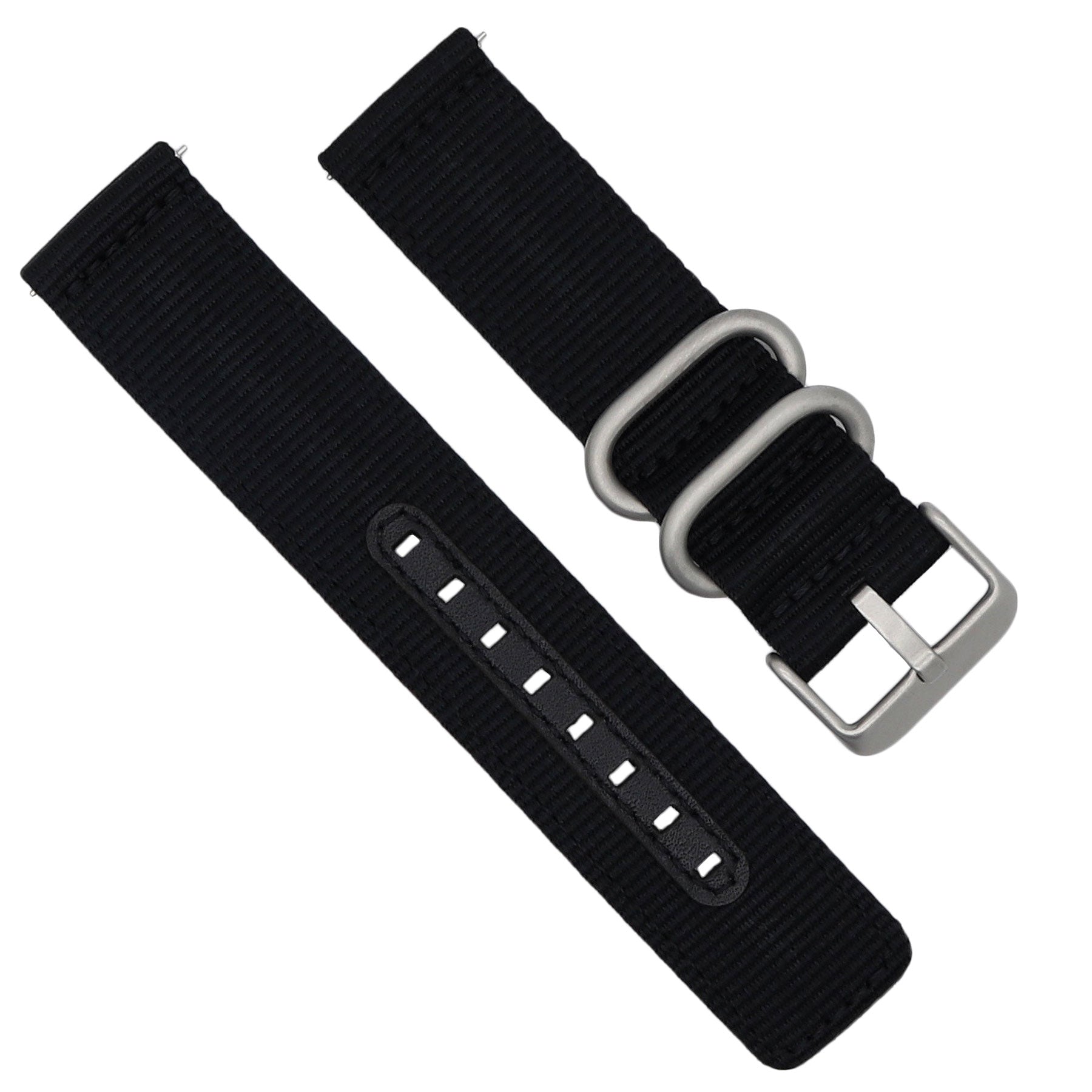  Black Military Nylon - Quick Release Watch Band 