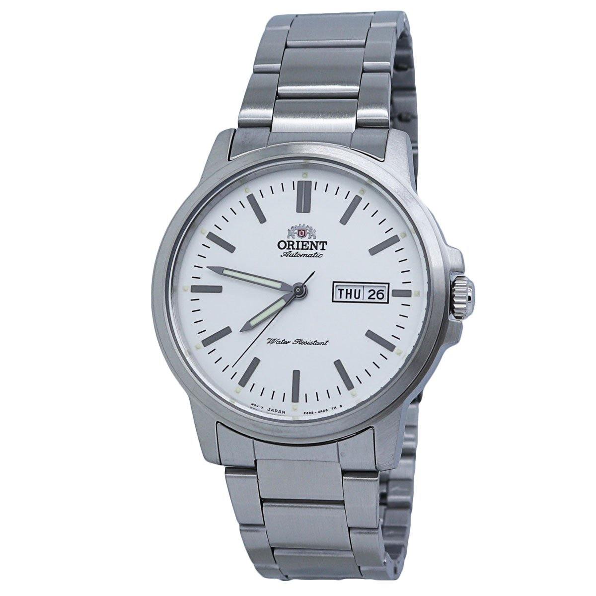  Orient Contemporary White Dial Stainless Steel Men's Watch RA-AA0C03S 