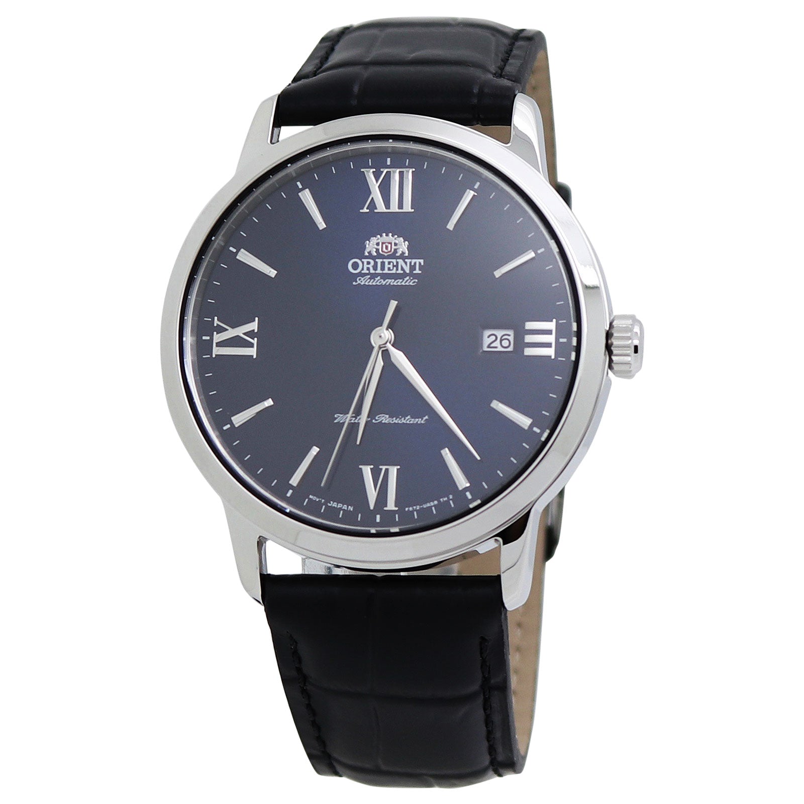  Orient Contemporary Blue Dial Leather Band Men's Watch RA-AC0F11L 