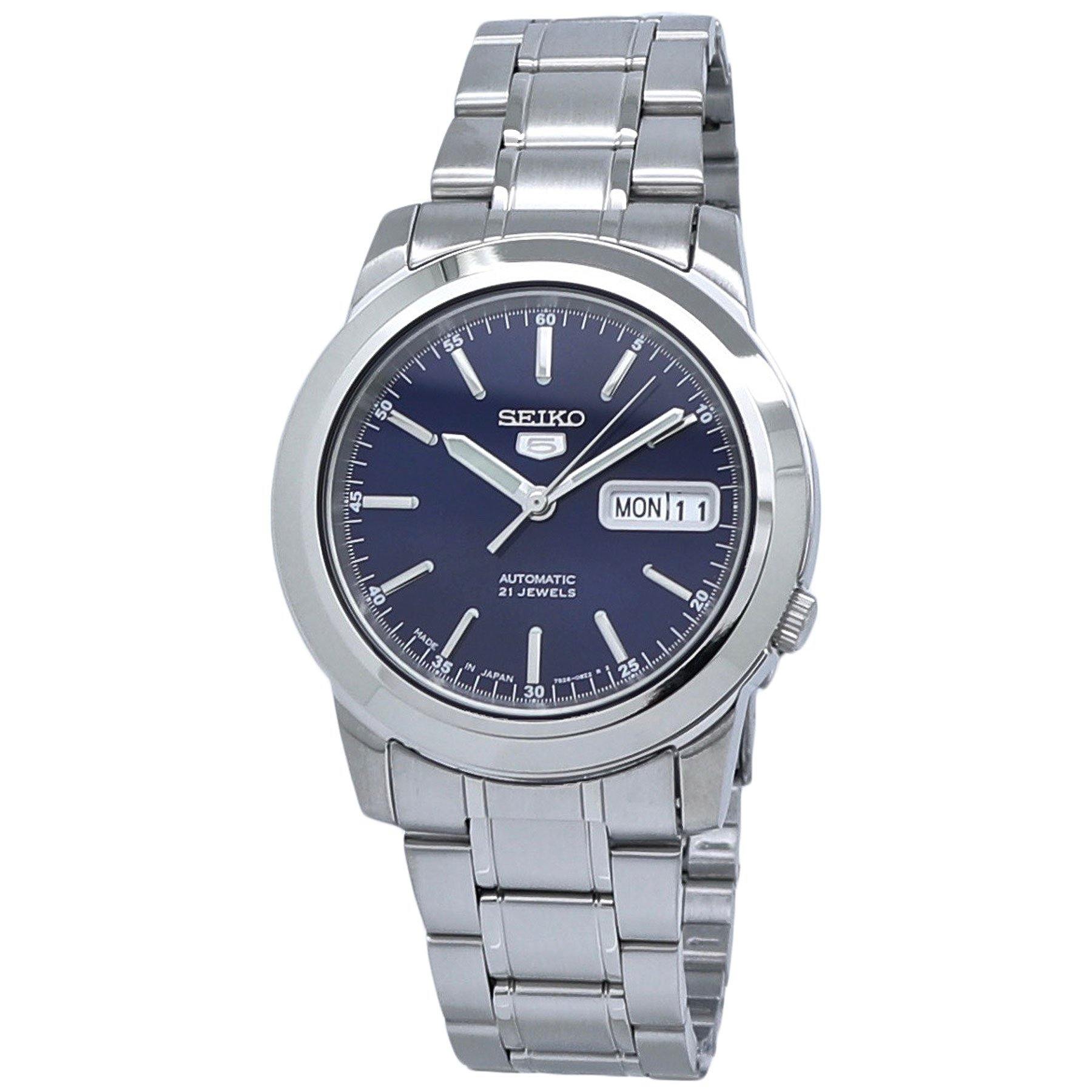  Seiko 5 Automatic SNKE51J1 Blue Dial Stainless Steel Men's Watch 