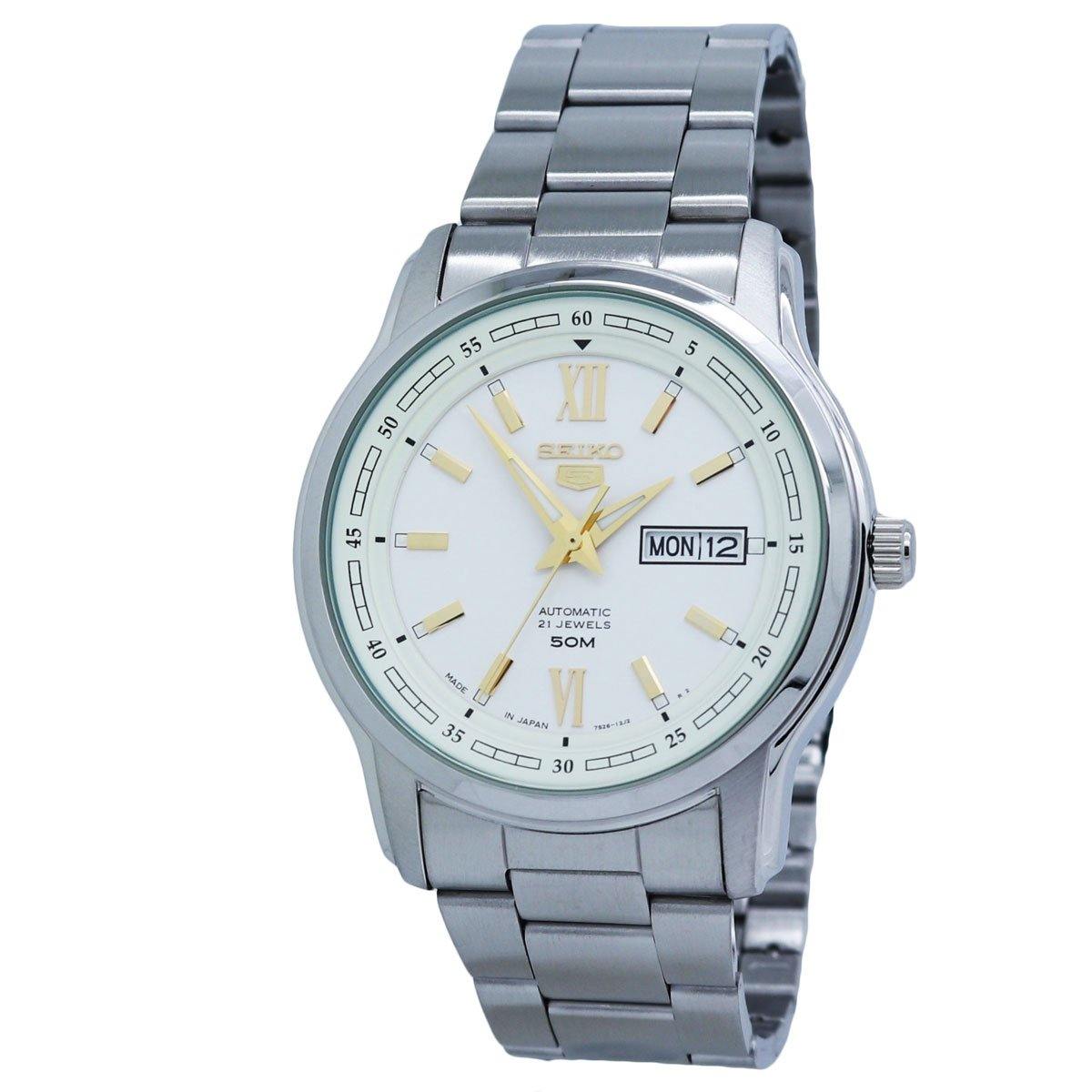  Seiko 5 Men's Automatic Stainless Steel Watch SNKP15J1 