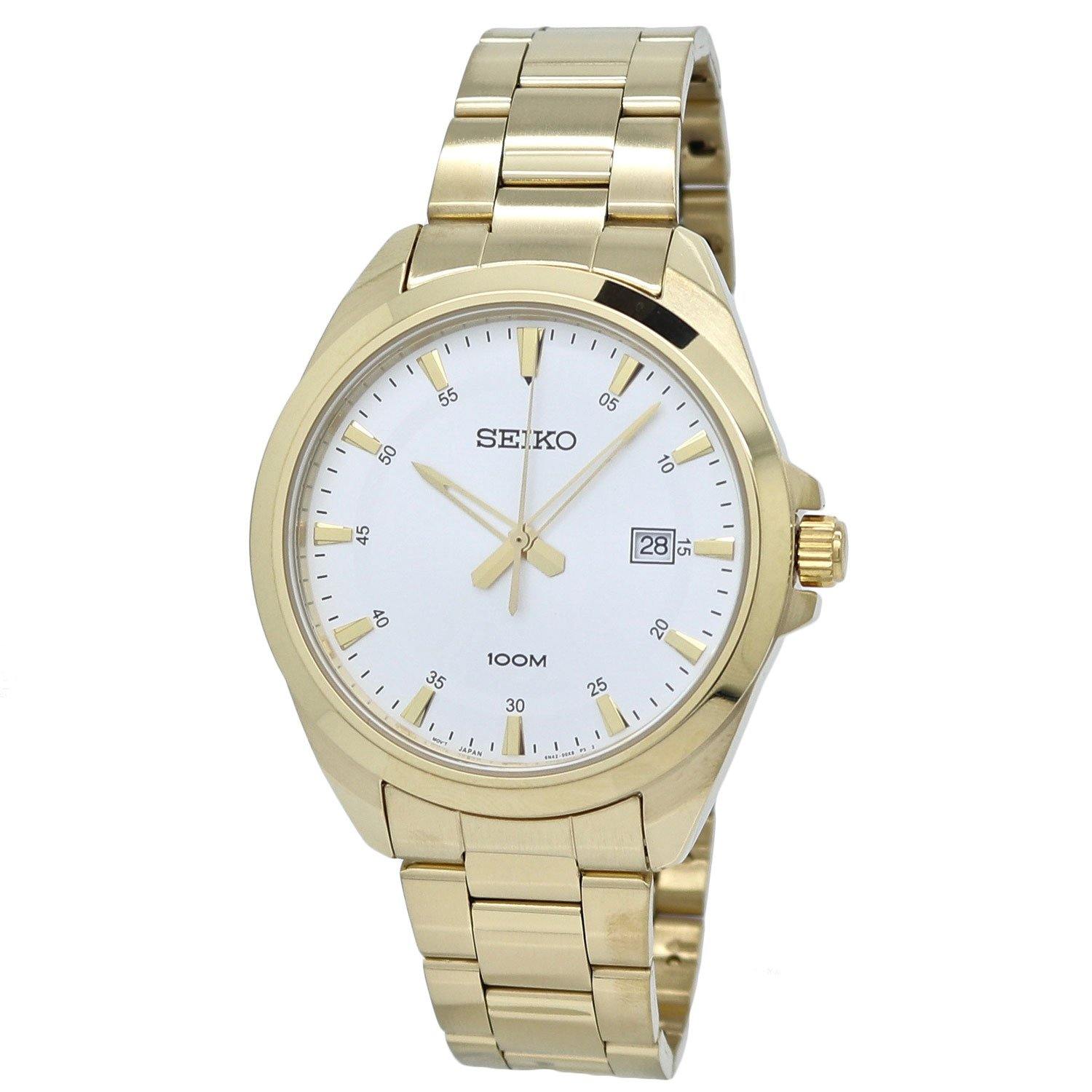  Seiko Neo Classic Gold-Tone Stainless Steel Men's Watch SUR212 