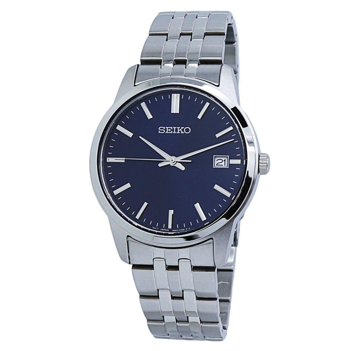  Seiko Essential Blue Dial Stainless Steel Men's Watch SUR399 