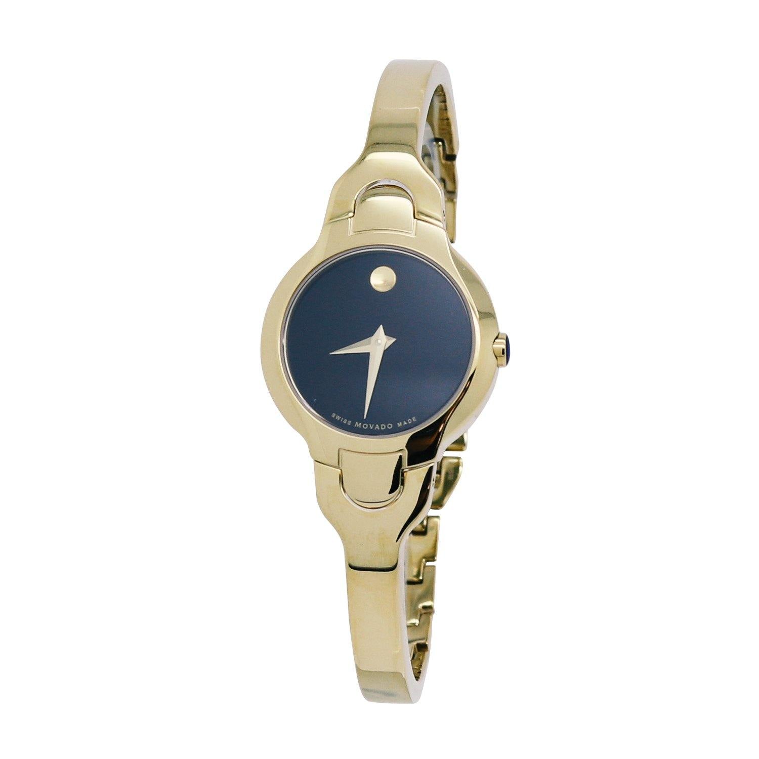  Movado Kara Black Dial Stainless Steel Ladies Watch 0606936 