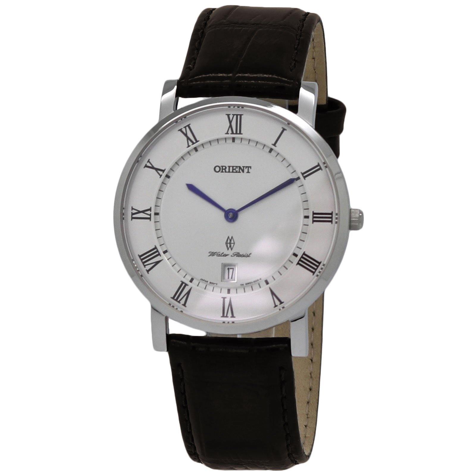  Orient Classic Quartz White Dial Men's Leather Watch FGW0100HW0 