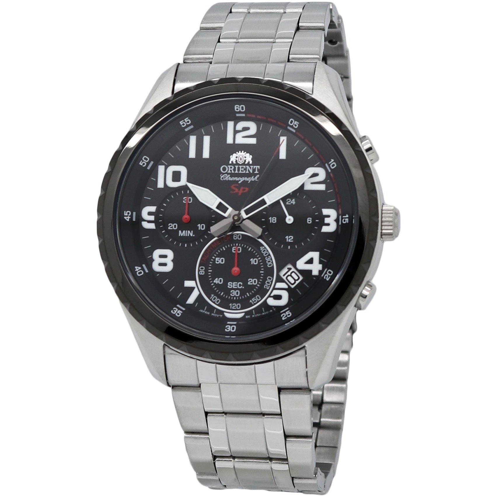  Orient Sporty Chronograph Black Dial Men's Watch FKV01001B0 