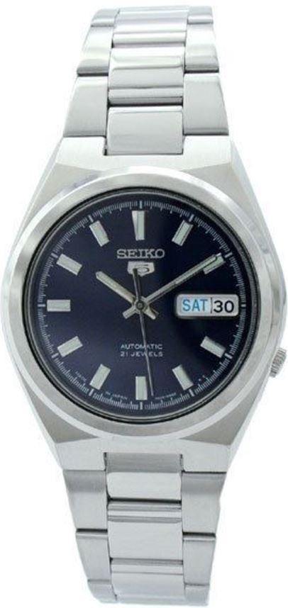  Seiko 5 Automatic SNKC51J1 Blue Dial Stainless Steel Men's Watch 