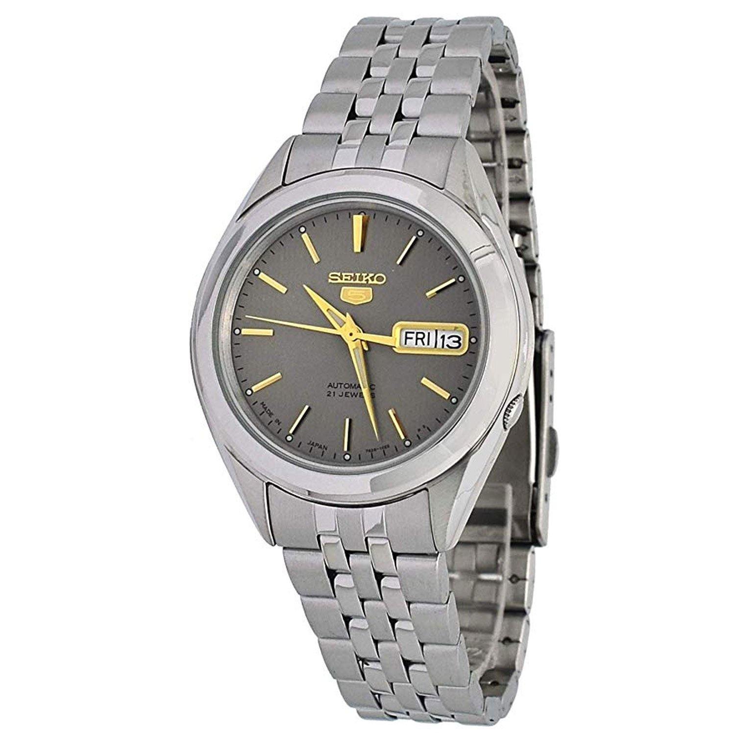  Seiko 5 Automatic Grey Dial Men's Watch SNKL19J1 